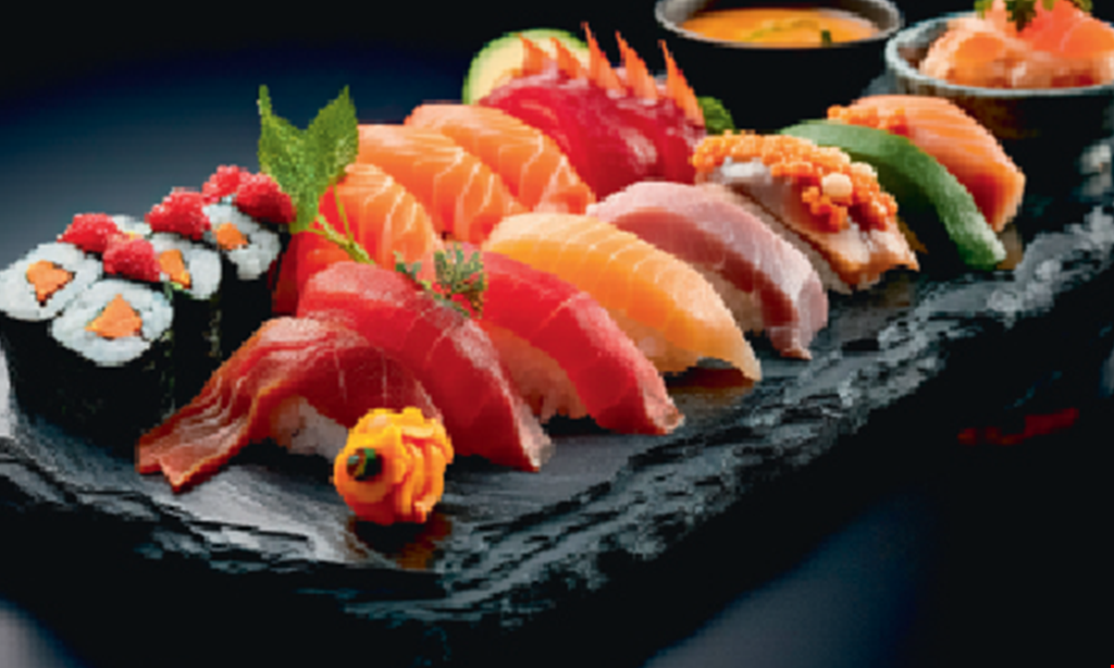 Product image for No. 1 Sushi 10% off any regular menu purchase for dine in or take-out (excludes all you can eat). 