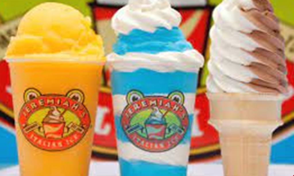 Product image for Jeremiah's Italian Ice Wendell Buy one get one free sm, med & lg items
