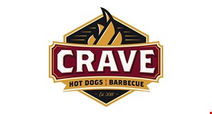 Crave Hot Dogs & Barbecue logo