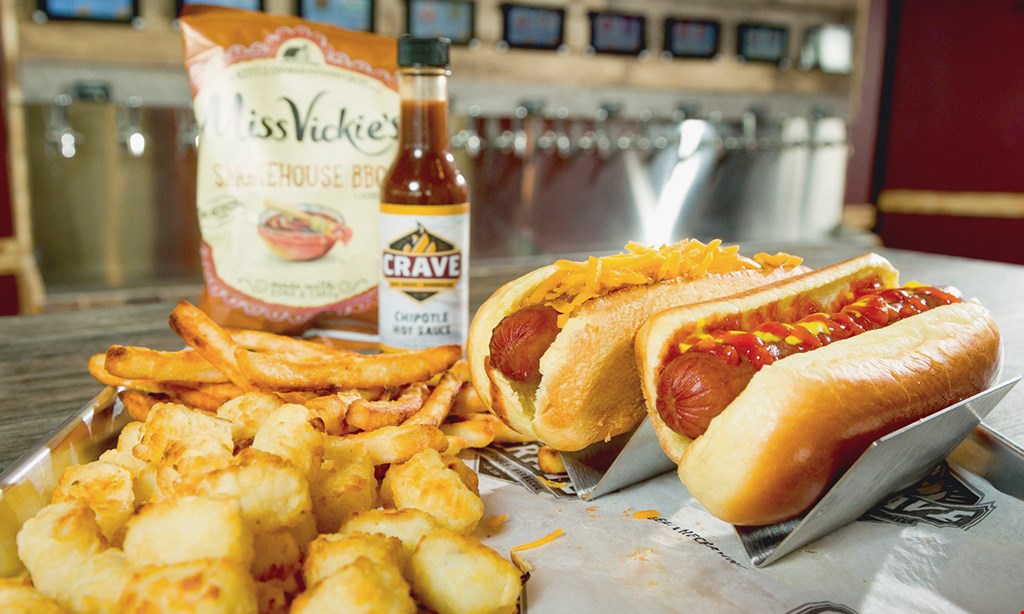 Product image for Crave Hot Dogs & Barbecue $5 off any food purchase of $40 or more. 