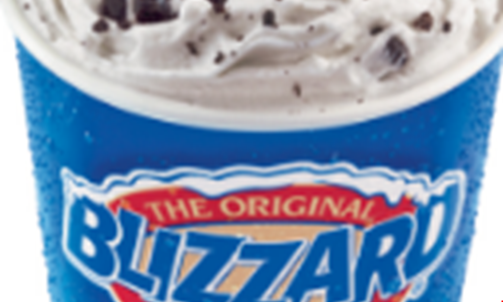Product image for Dairy Queen 75¢ off medium or large blizzard.