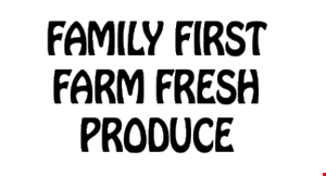 Family First Farm Fresh Produce logo