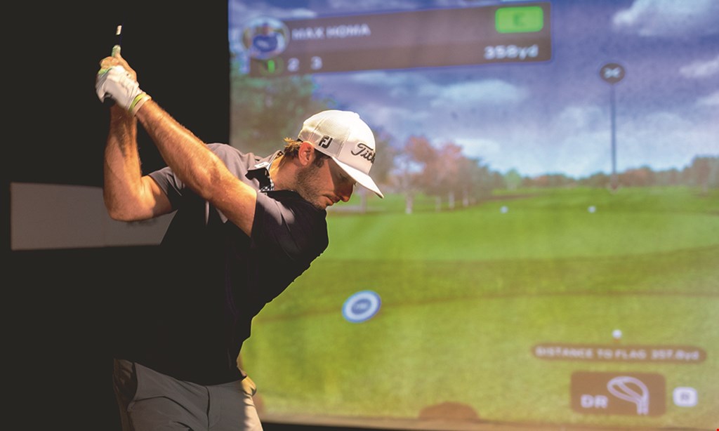 Product image for X-Golf Stratford Buy one hour of simulated golf, get 2nd hour free!