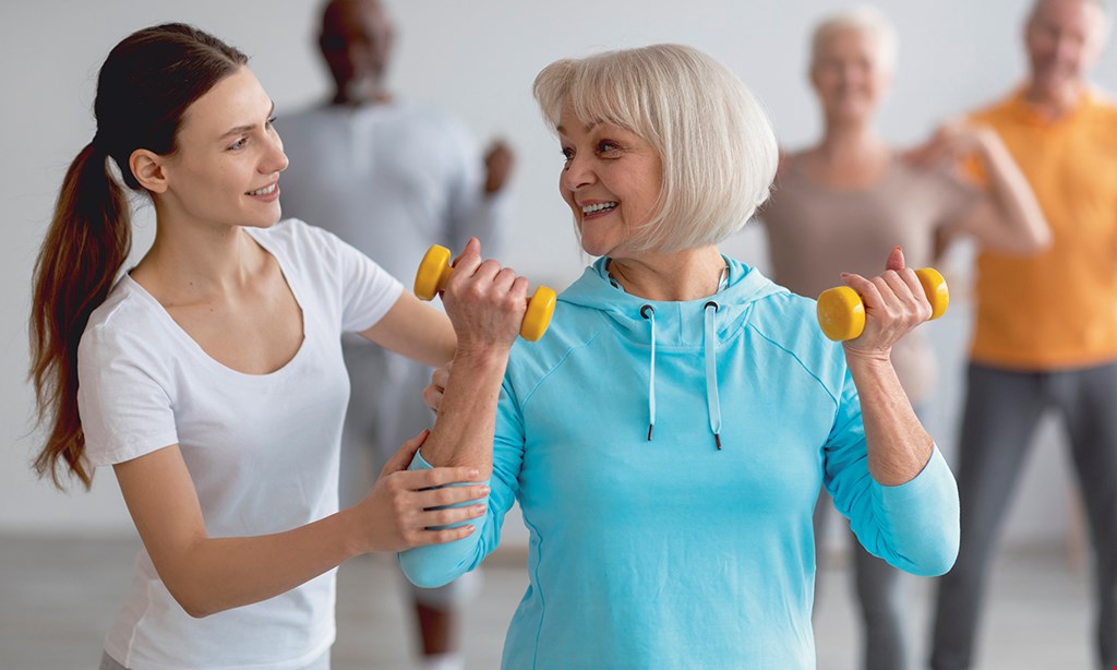 Product image for Active Senior Fitness & Companion FREE Friend Buy One Small Group Fitness Session, Bring A Friend For Free. 