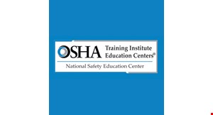 Product image for OSHA Training Institute Education Centers $150 Off