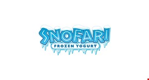 Product image for Snofari Frozen Yogurt 20% Off Any Purchase