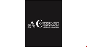 Product image for Concord Pet Foods & Supplies $5 off Any Purchase