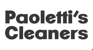 PAOLETTI'S CLEANERS logo