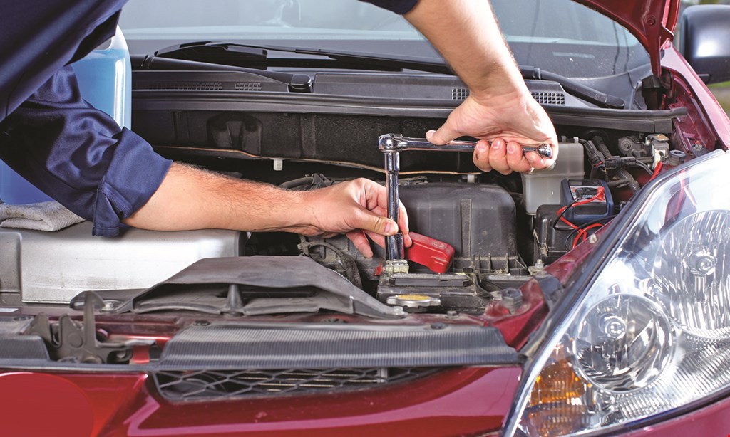 Product image for JMJ Automotive & Express Lube $5 off 10-minute full-service oil change.