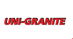 Product image for Uni-Granite 15% OFF cabinets with the purchase of minimum granite purchase of $1899. 