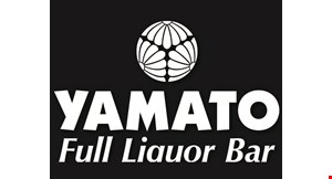 Product image for Yamato Full Liquor Bar Japanese Steak House - St. Augustine FREE 2 Glasses of Wine with $50 purchase.
