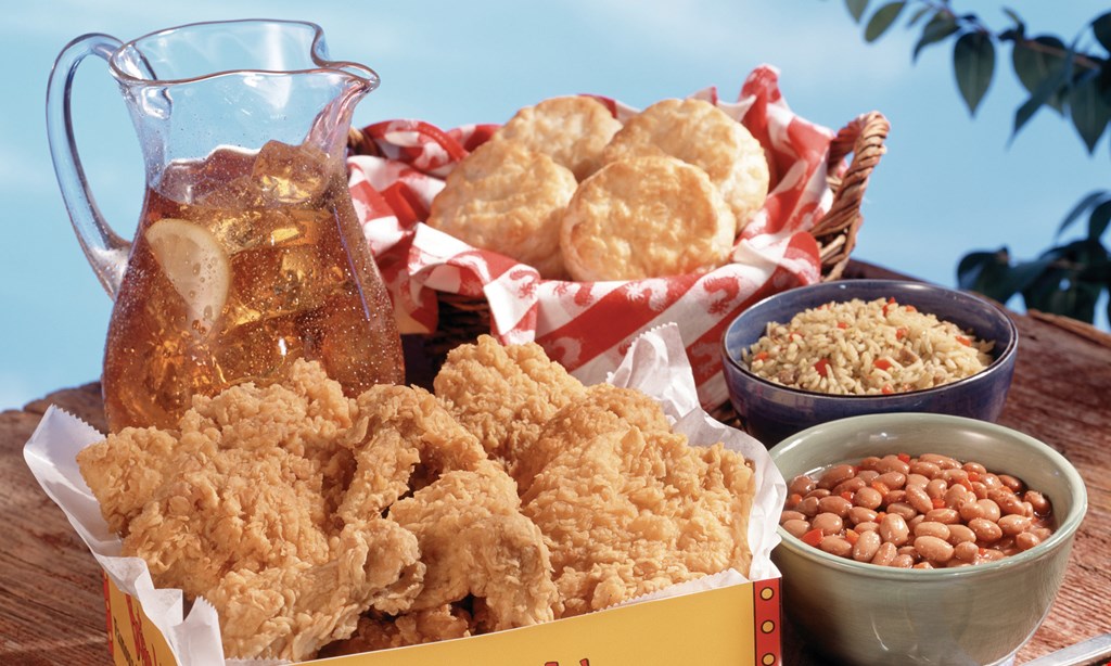 Product image for Bojangles -Beach & Hodges free2 pc. Chicken Dinnerbuy a 3 piece chicken dinner with 2 sides, & get a 2 piece chicken dinner with 1 side FREE(drink not included, white meat extra) 