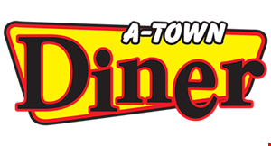 Product image for A-Town Diner VALID ONLY FROM 7AM-11AM 50% OFF BREAKFAST ENTREE BUY 1 BREAKFAST ENTREE AND 2 BEVERAGES AT REGULAR PRICE, GET 2ND ENTREE OF EQUAL OR LESSER VALUE 50% OFF.