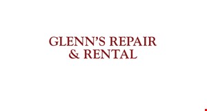 Glenn's Repair and Rental logo