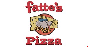 Product image for Fatte's Pizza $21.99 + tax 2 large pizzas with one topping. 