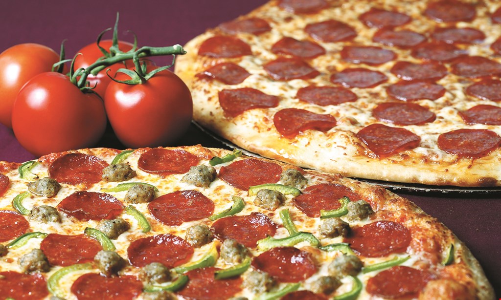 Product image for Maciano's Pizza & Pastaria Two or more 12” thin crust one-topping pizzas $10.99 each. Two 12” pizzas feeds 4-6. Upgrade to two or more 14” thin crust pizzas + $3 each. 