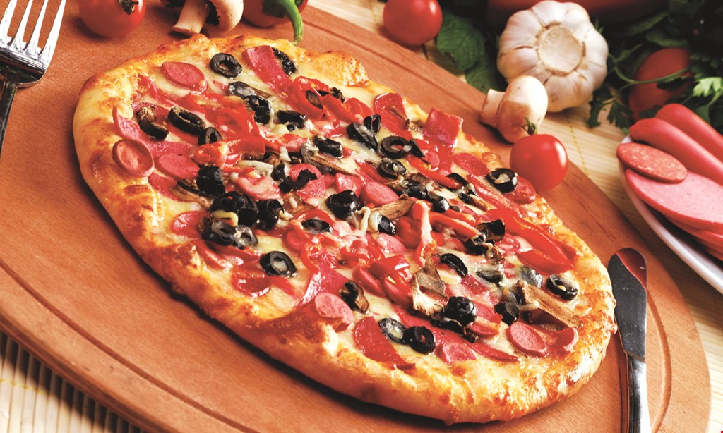 Product image for Paris Pizzeria $18.99 large pizza & 10 wings toppings extra