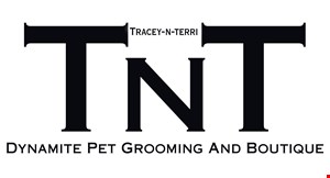 Product image for TNT Dynamite Pet Grooming and Boutique starts at $55 basic grooming for small dogs full haircut, shampoo & conditioner, fluff dry, nail clipping & filing, ear cleaning, hair plucking & anal gland expressing.
