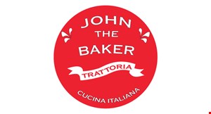 Product image for John The Baker FREE large cheese pizza with any purchase (toppings extra) dine in only. 