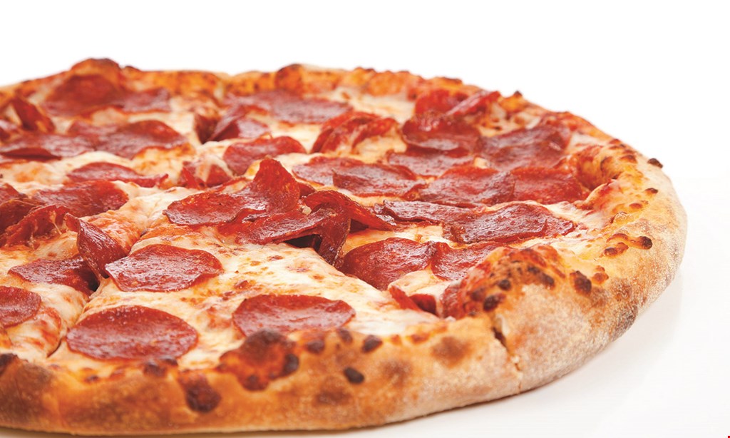 Product image for John The Baker FREE large cheese pizza with any purchase (toppings extra) dine in only. 
