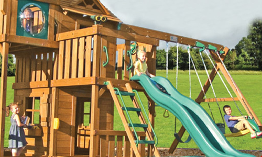 Product image for CREATIVE PLAYTHINGS $500 Off The Sale Price On Any New Premium Pine Swing Set.