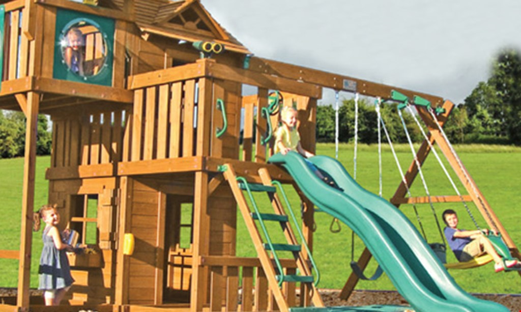 Product image for CREATIVE PLAYTHINGS $500 Off The Sale Price On Any New Premium Pine Swing Set.
