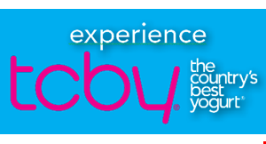 Product image for TCBY $5.00 off any purchase of $15 or more. 