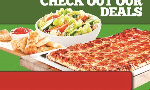 Product image for Fox Pizza Den $17.99 2 medium 2-topping pizzas. 