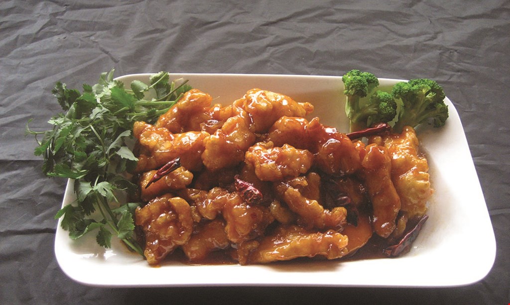 Product image for Mo's Chinese Kitchen & Sushi Bar FREE large orange chicken with purchase of $30 or more carry-out only.