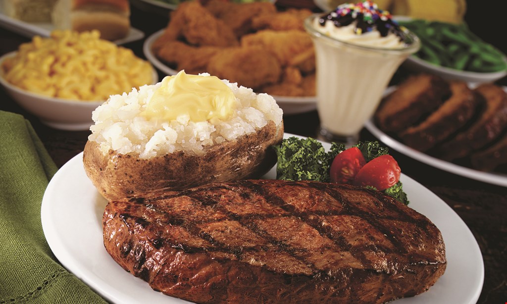 Product image for Ponderosa Steakhouse $6.99 lunch buffet with beverage purchase