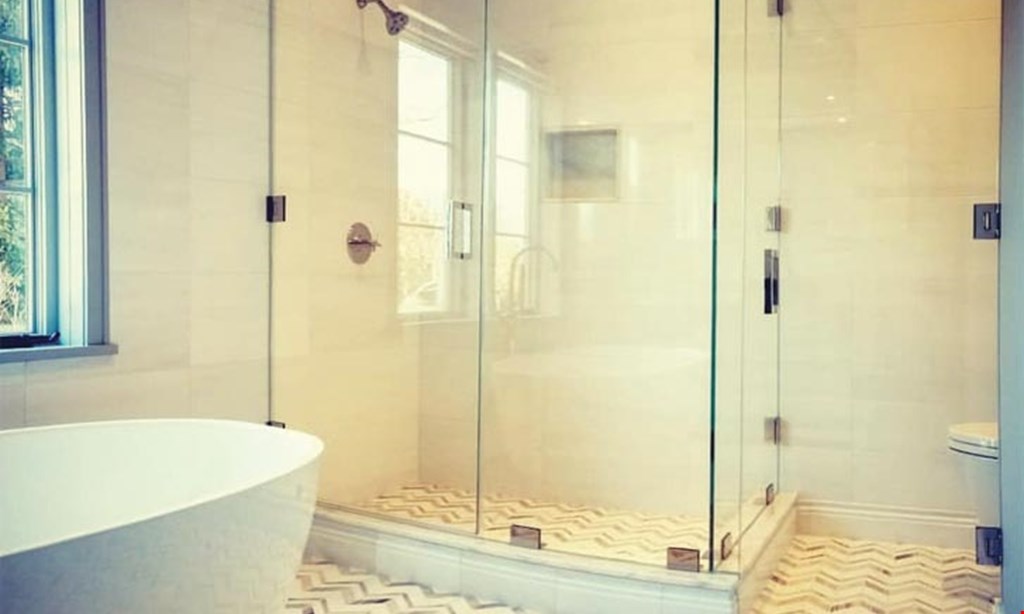 Product image for Clear Image Glass $200 OFF CUSTOM Frameless Shower Enclosures of $2,000 or more.