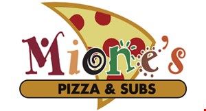 Mione's Pizza Subs logo