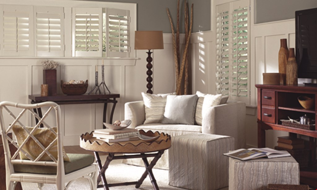 Product image for Budget Blinds 20% off* select enlightened style window treatments.