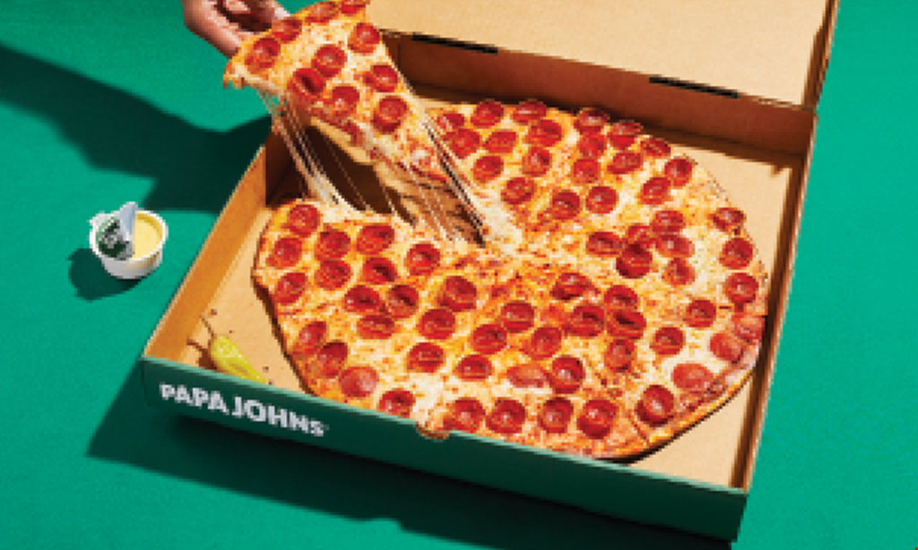 Product image for Papa Johns Pizza $27.99 Receive Two Large 2-Topping Pizzas, a Family Size Dessert plus a 2L Pepsi Product