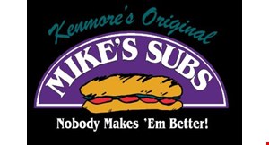 Product image for Mike's Subs $1 off any full sub limit 4 per person