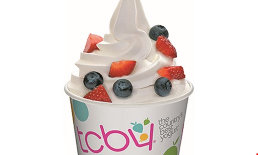 Product image for TCBY 50% Off Cup Of Yogurt Buy One Cup Of Yogurt, Receive 2nd Cup Of Yogurt Of Equal Or Lesser Value 50% Off