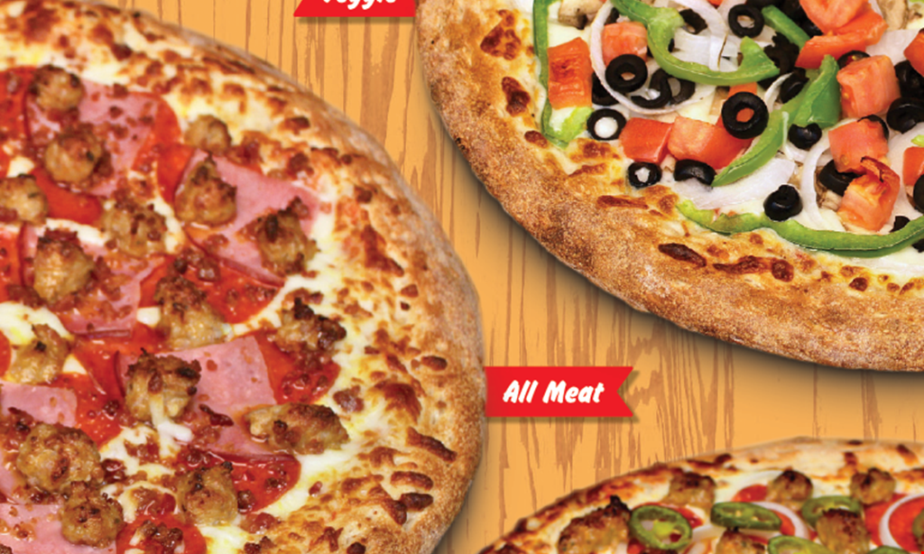 Product image for PORKY'S PIZZA 2 MED pizzas $24.99 or 2 LRG pizzas $27.99. 