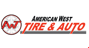 Product image for American West Tire & Auto $49.95 includes tax & tire rotation. Semi-Synthetic Oil Change, up to 5 qt. bulk oil (synthetic extra), replace oil filter, check fluids, lube key chassis points & check tire pressure. 