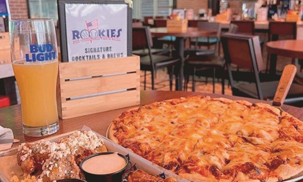 Product image for ROOKIES ALL-AMERICAN PUB & GRILL BRING IN THIS COUPON TO REDEEM! $5 FREE PLAY on the machine of your choice Bring in this coupon and we will play $5.00 on the machine of your choice. See staff member to walk you through the process.