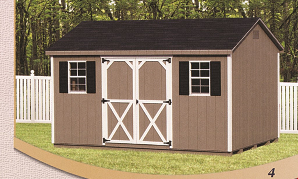 Product image for Best Built Sheds & Outdoor Structures $800 off any garage 12’x18’ thru 12’x30’.