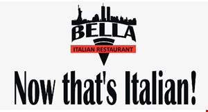 Product image for BELLA PIZZA & PASTA $5 OFF any purchase of $35 or more