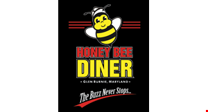 Product image for Honey Bee Diner 20% off entire check lunch or dinner. 