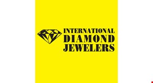 Product image for INTERNATIONAL DIAMOND JEWELERS Free diamond earrings $79, appraisal value, with any purchase of $199 or more OR Free dancing diamond pendant $239 appraisal value with any purchase of $699 or more.