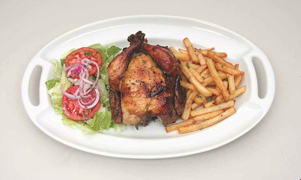Product image for La Parrilla Rotisserie & Grill FREE whole chicken with purchase of any family meal 1 per family · dine in only. 