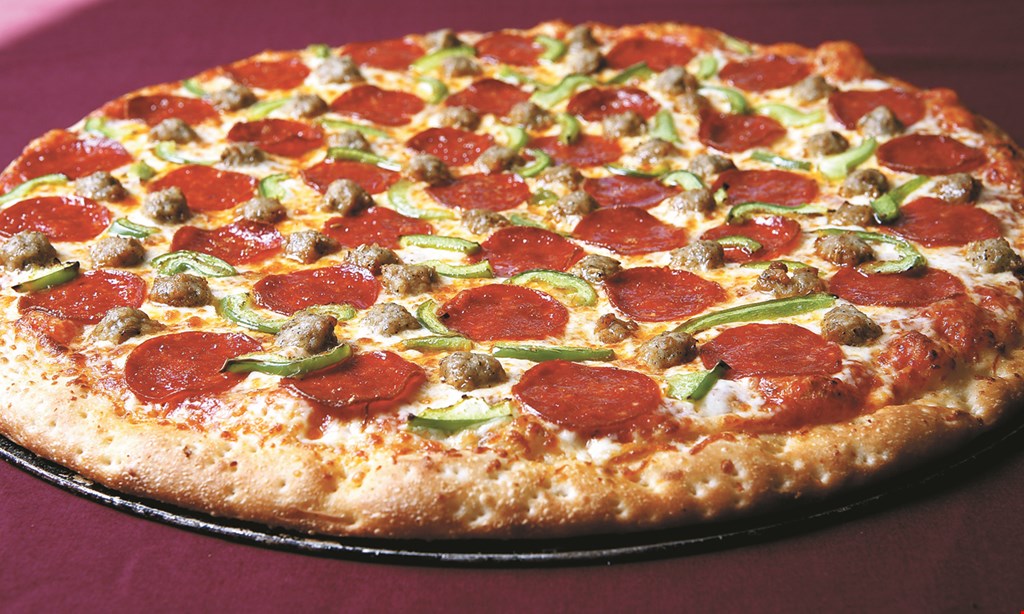 Product image for Montgomery Pizza & Restaurant $19.99 Two Large Pizzas. Toppings extra. 