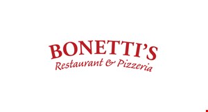Product image for BONETTI'S RESTAURANT 10% OFF any order max value $25 • pickup only. 