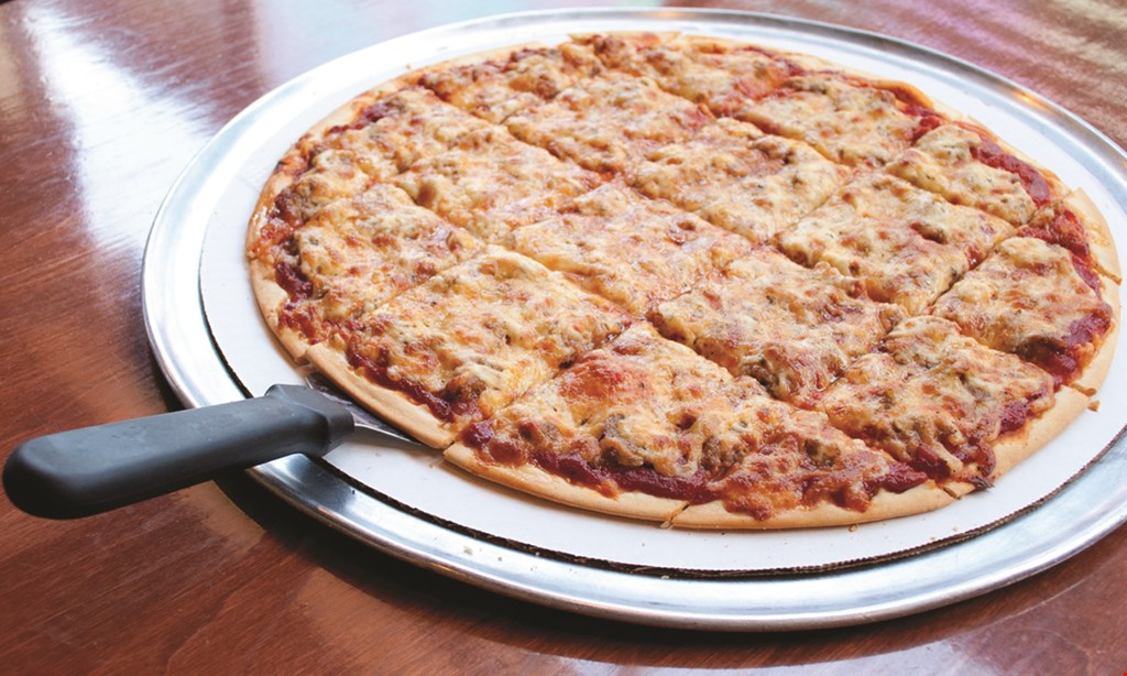 Product image for Rosati's $30 for 18" thin crust cheese pizza 12 hot, mild or BBQ wings 2 liter pop.