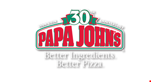 Product image for Papa Johns Pizza $15 Any Large Specialty Pizza or Up to Three Toppings 