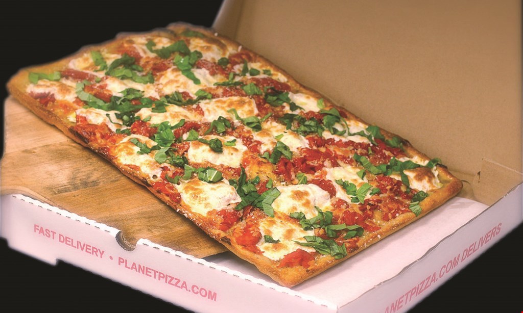 Product image for Planet Pizza $25 2 large pizzas w. purchase of $45 or more.