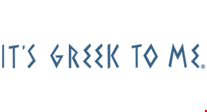It's Greek to Me logo
